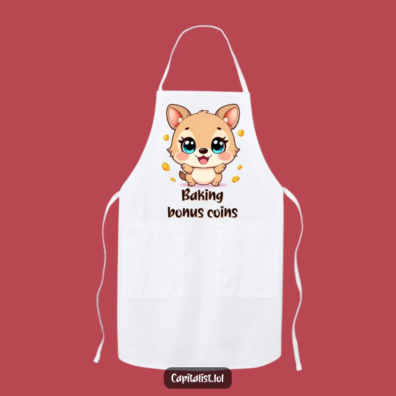 Funny Chef Animal Juggling Gold Coins Apron - Cook Up Laughs with this Funny Gift!