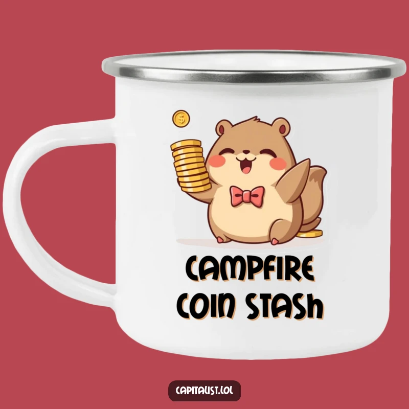 Funny Plump Animal Camping Mug - Outdoor Mogul, Bowtie Coin Hunter Gift